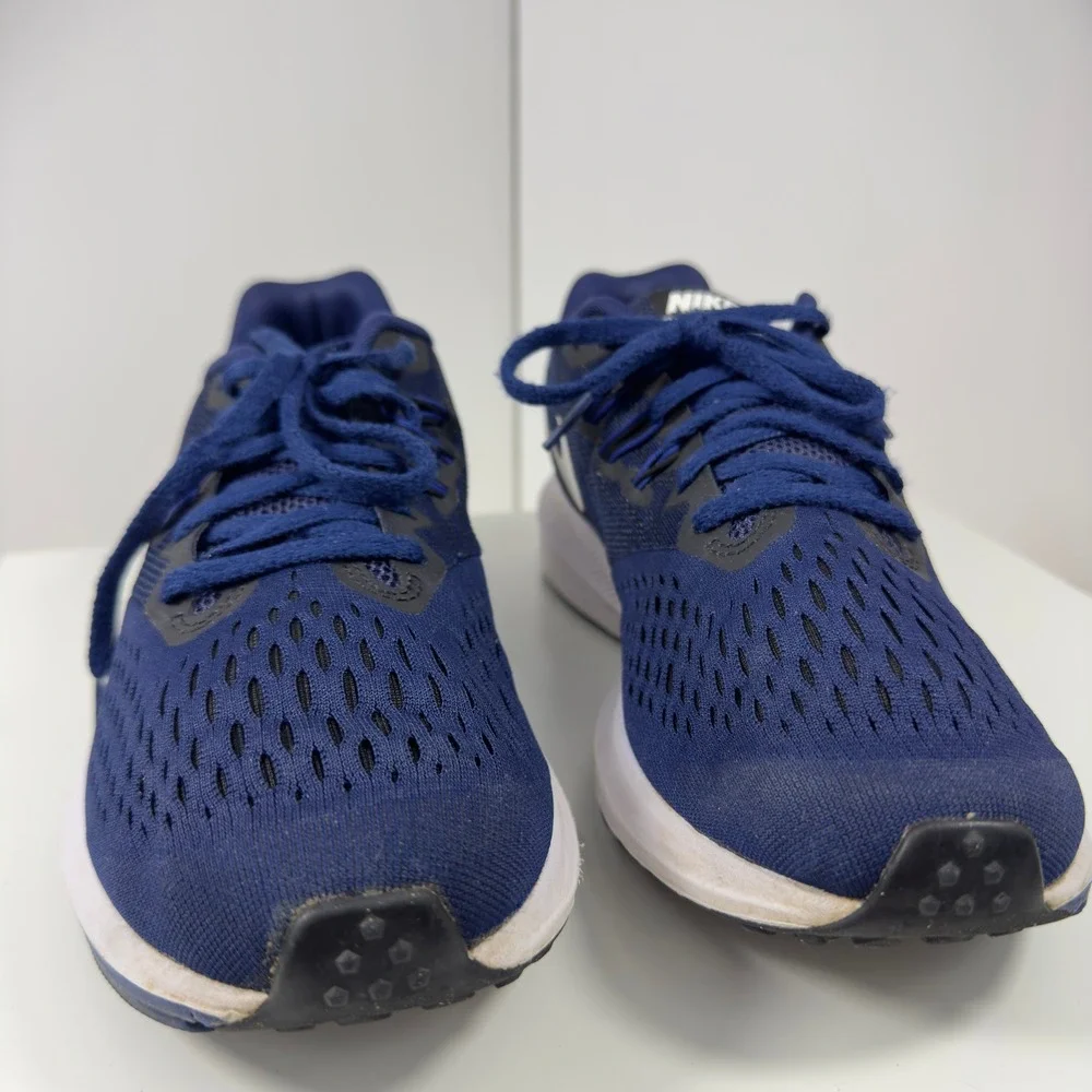 Nike Zoom Winflo 4 Men Size 8.5 Obsidian Navy Blue Running Shoes 898466-400